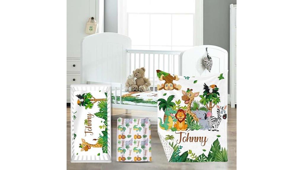 personalized boys crib bedding