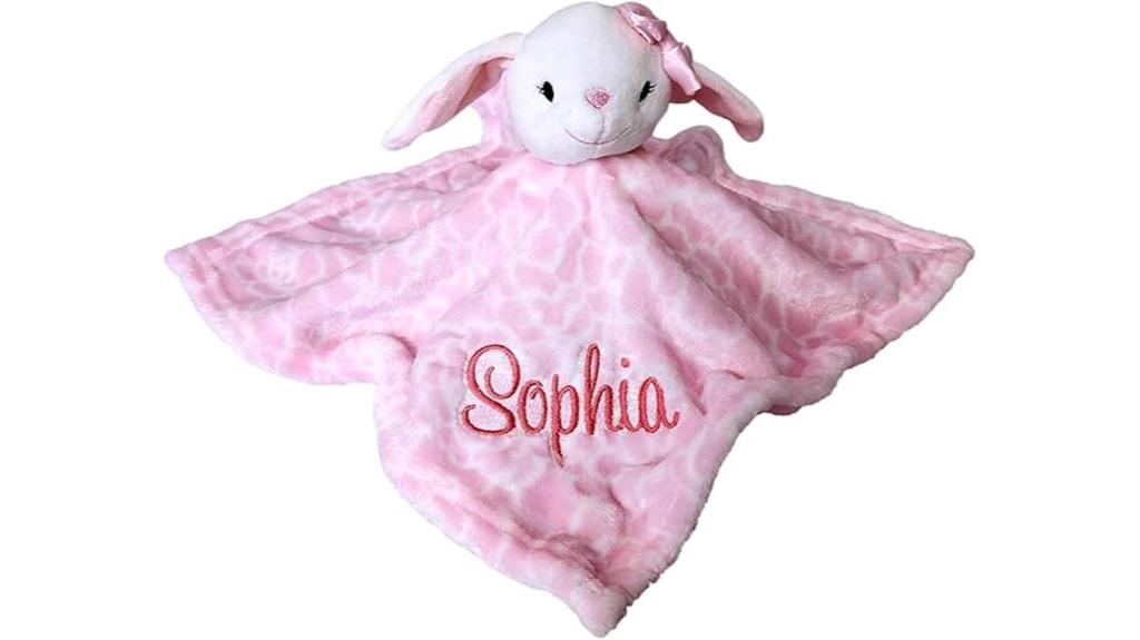 personalized bunny baby lovey