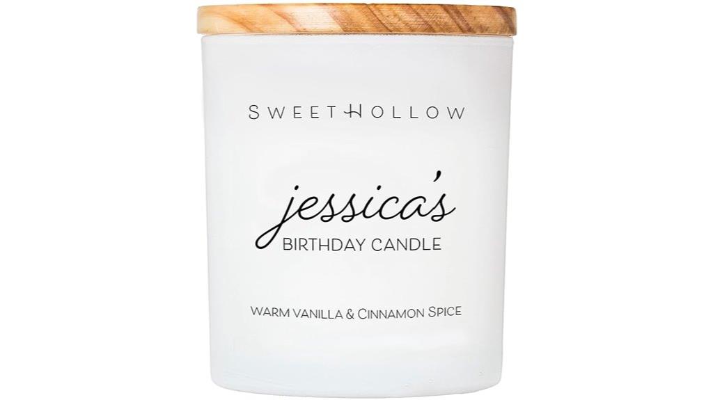 personalized candle birthday gift
