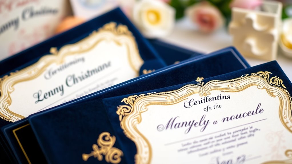 personalized christening certificate holders