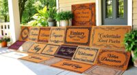 personalized family doormat ideas