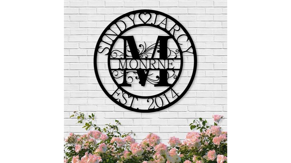 personalized family name sign