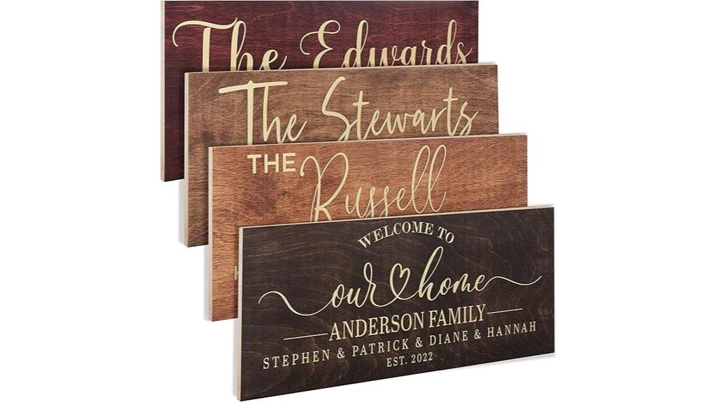 personalized family name sign