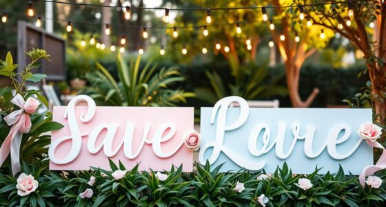 personalized gender reveal signs