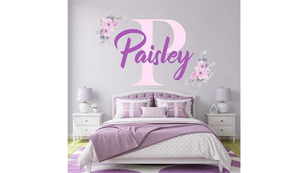 personalized girl s wall decal