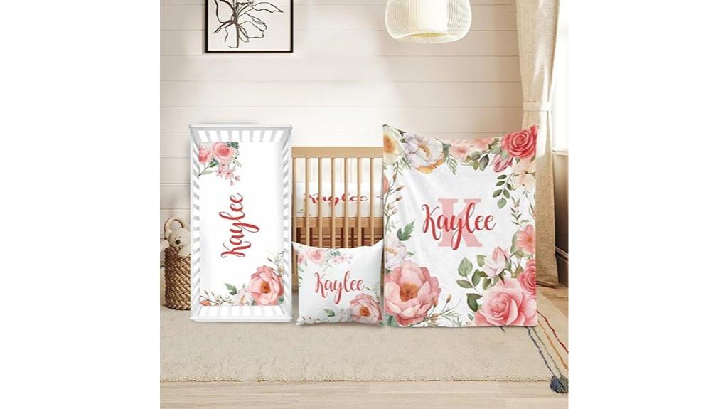 personalized girls nursery bedding
