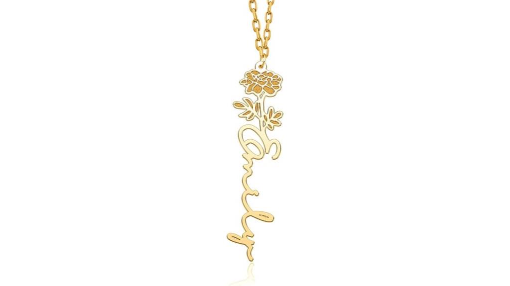 personalized gold name necklace