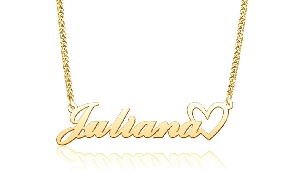 personalized gold name necklace