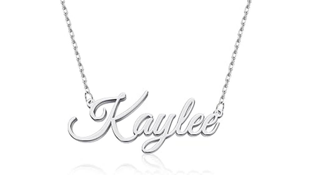 personalized gold silver necklace