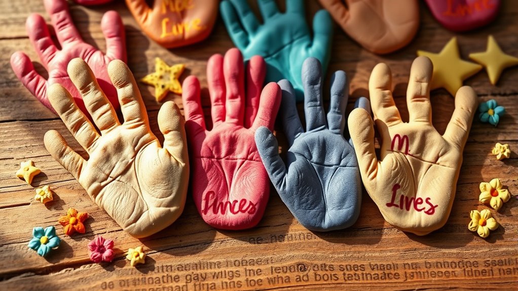 personalized handprint keepsake kits