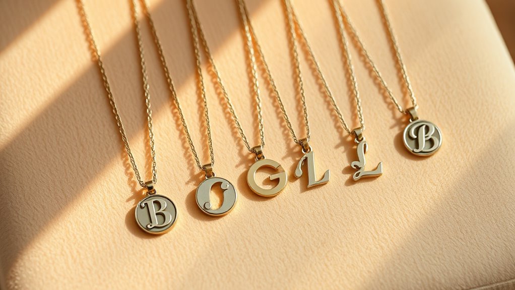 personalized initial necklace ideas