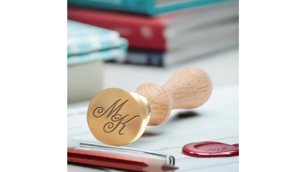 personalized initials wax seal
