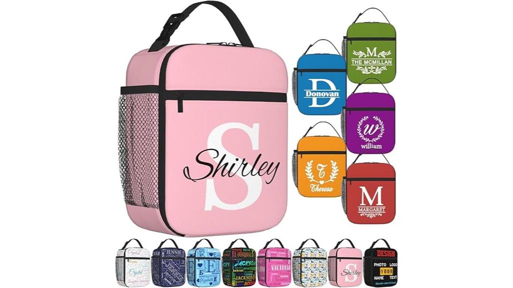 personalized insulated lunch bag