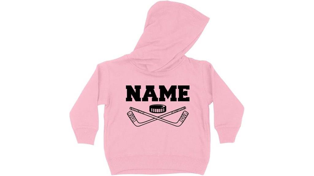 personalized kids hockey hoodie
