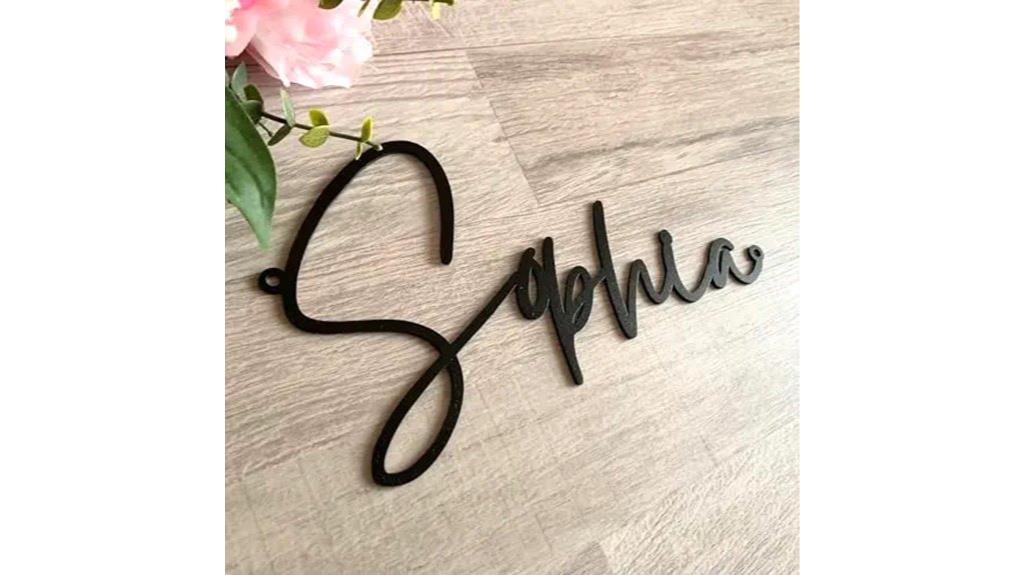 personalized laser cut words