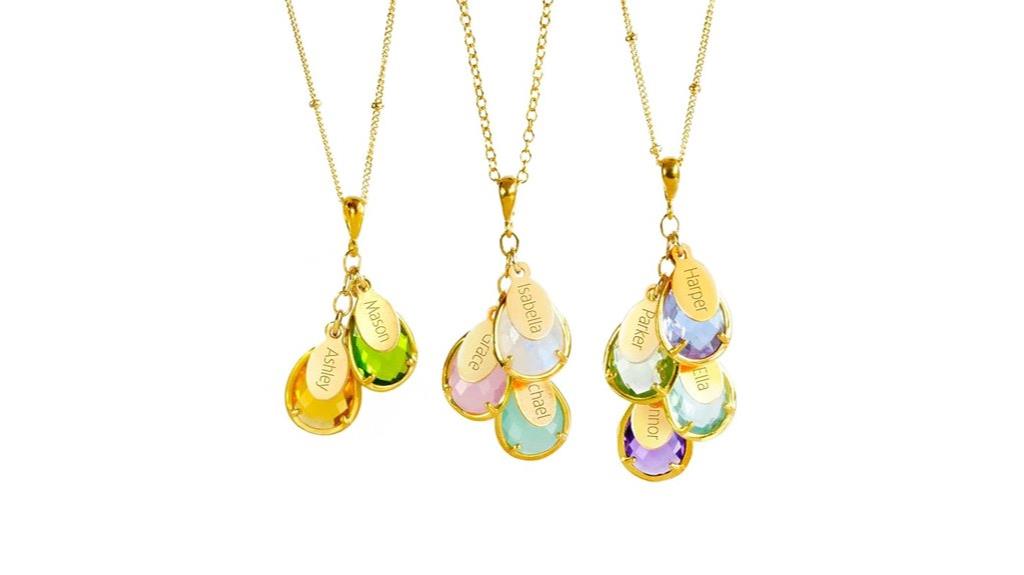 personalized mom name necklace