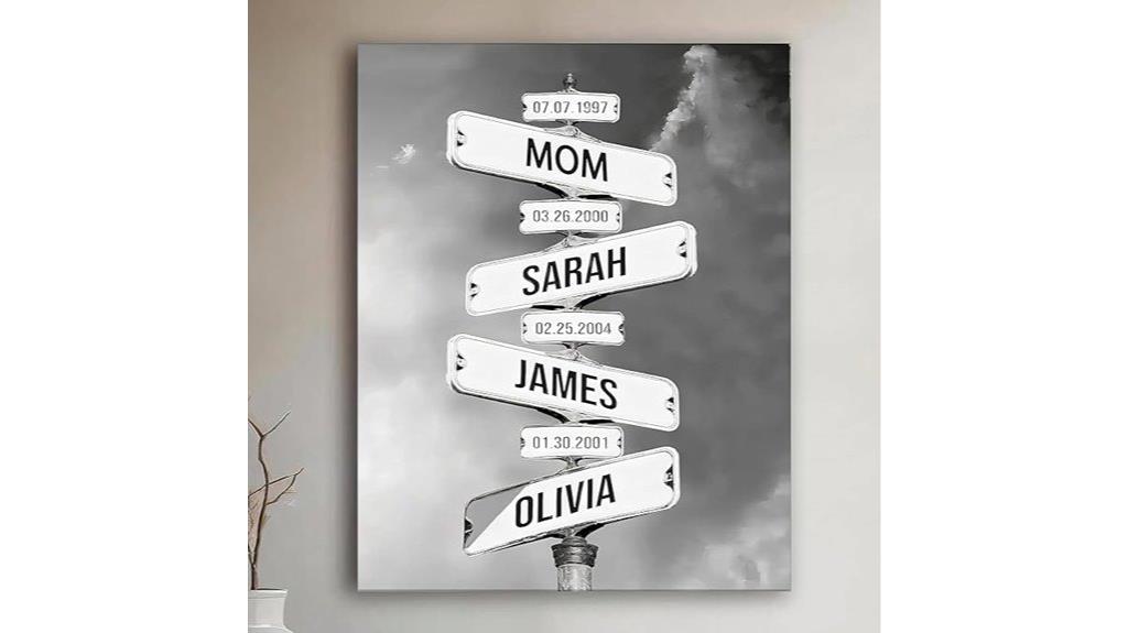 personalized mom street sign