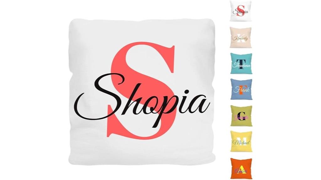 personalized monogram pillow cover