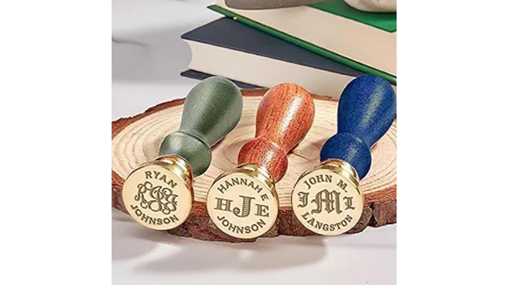 personalized monogram wax seal