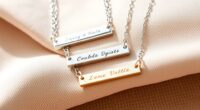 personalized name bar jewelry