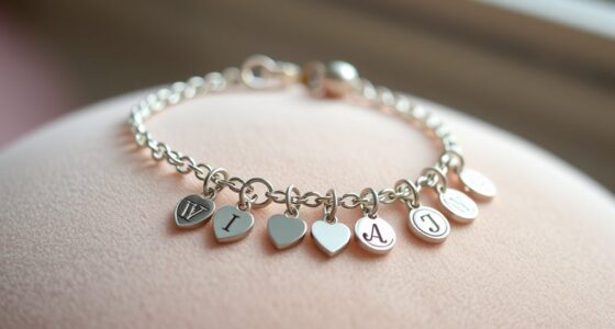 personalized name charm bracelets