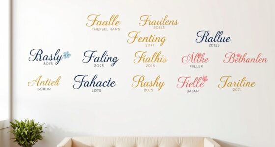 personalized name wall decals