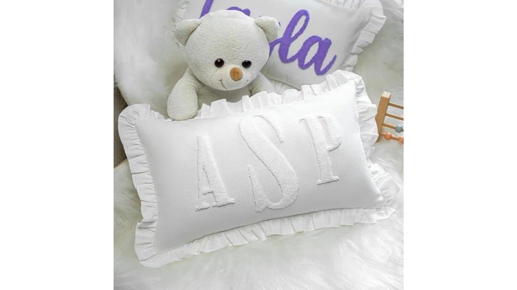 personalized needlepoint pillow