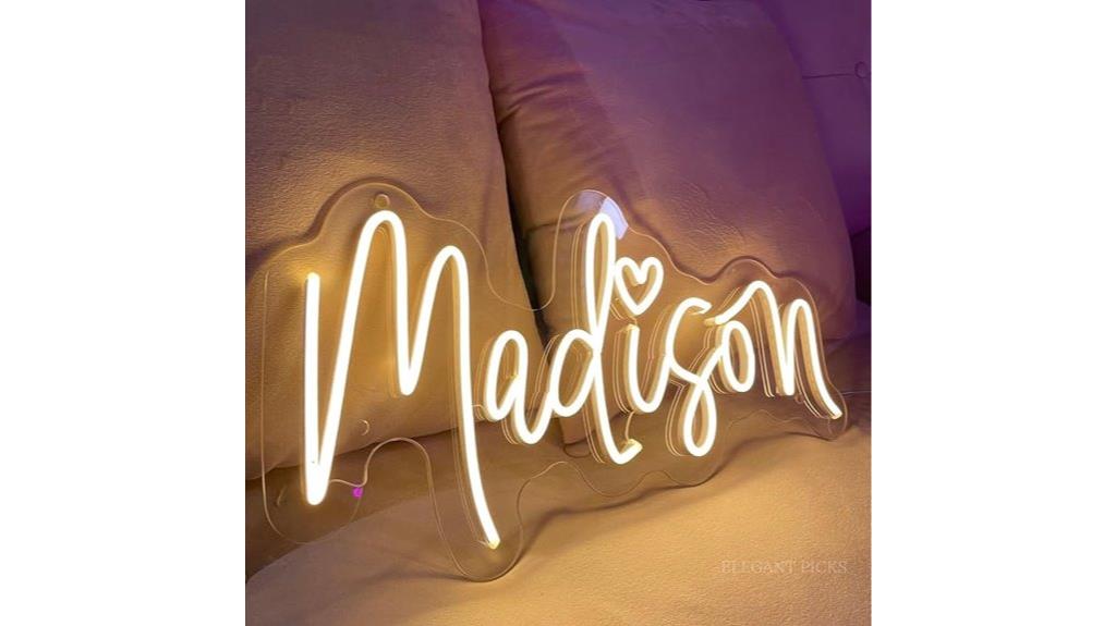 personalized neon sign decor