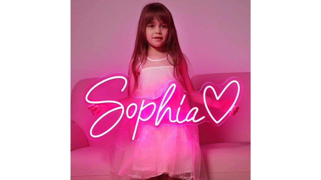 personalized neon wall art