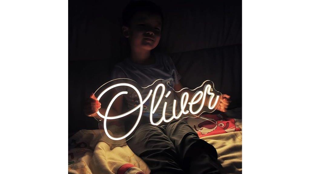personalized neon wall sign