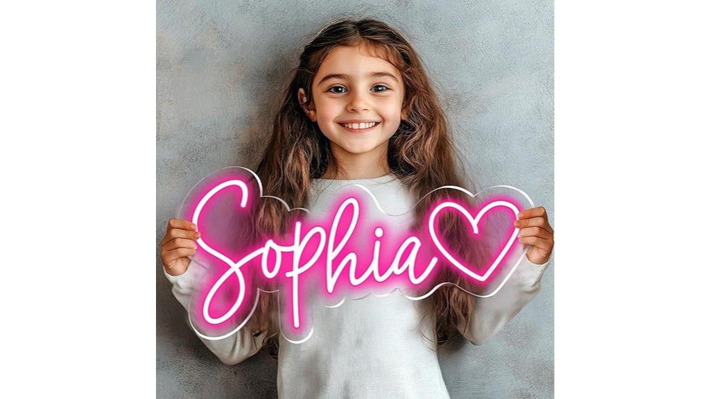 personalized neon wall sign