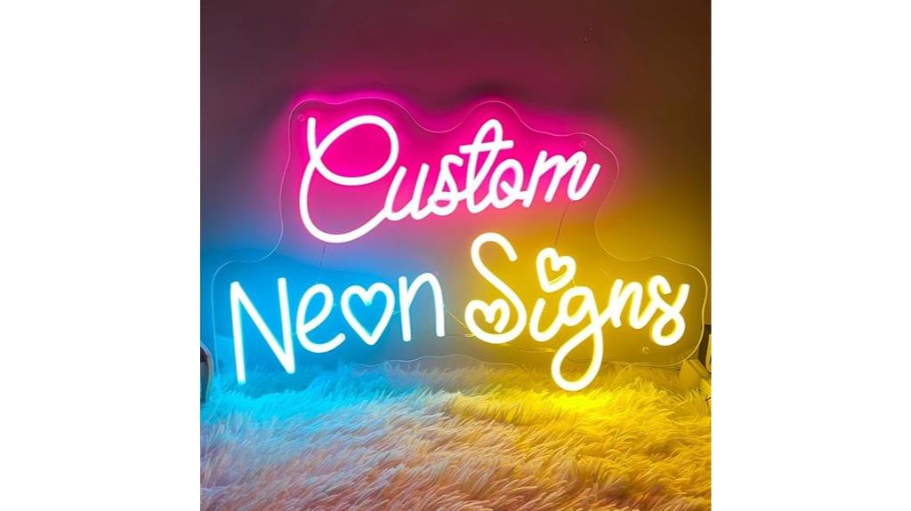 personalized neon wall signs