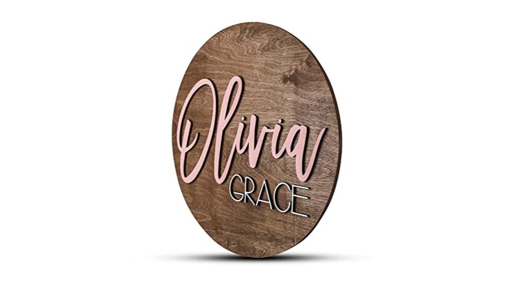 personalized nursery name sign