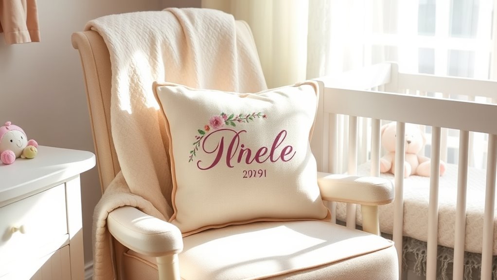 personalized nursery throw pillows