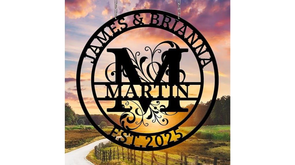 personalized outdoor metal art