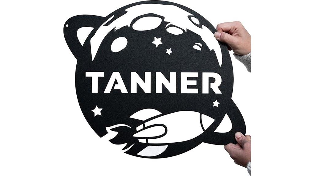 personalized outer space wall art