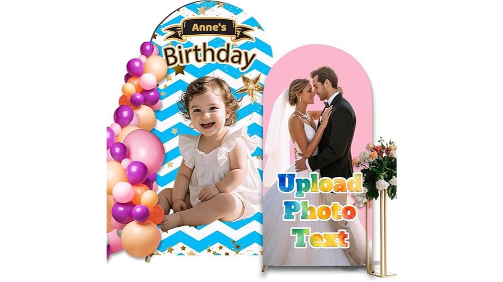 personalized photo arch cover