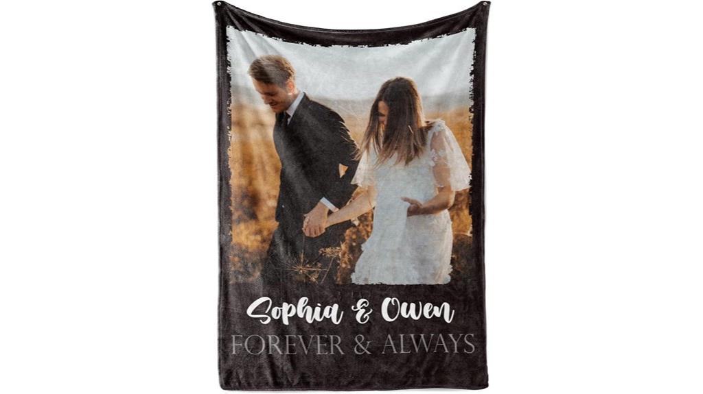 personalized photo blanket gift