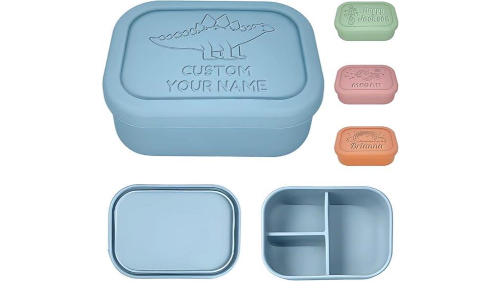 personalized silicone lunch box