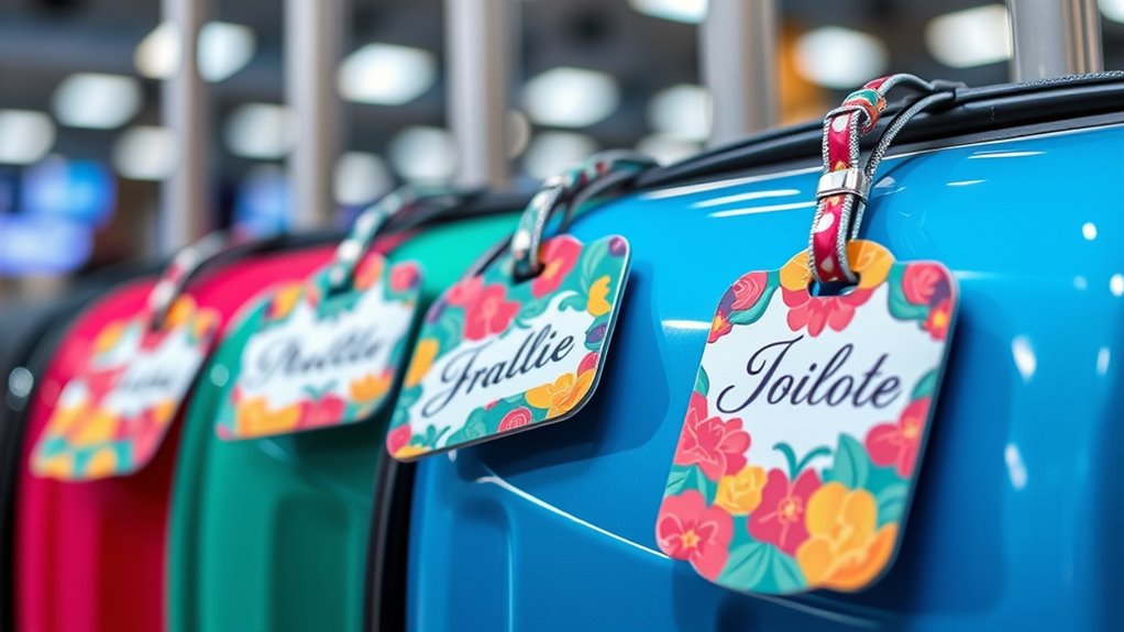 personalized stylish travel tags