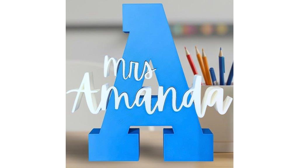 personalized teacher desk sign