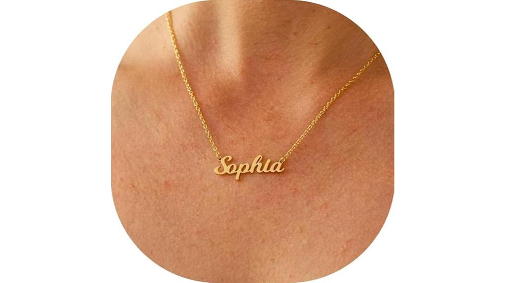 personalized tiny name necklaces
