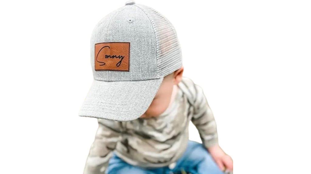 personalized toddler baseball cap