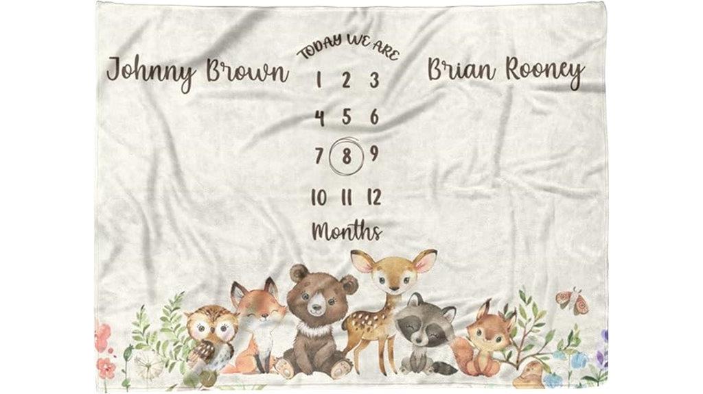 personalized twin baby blanket