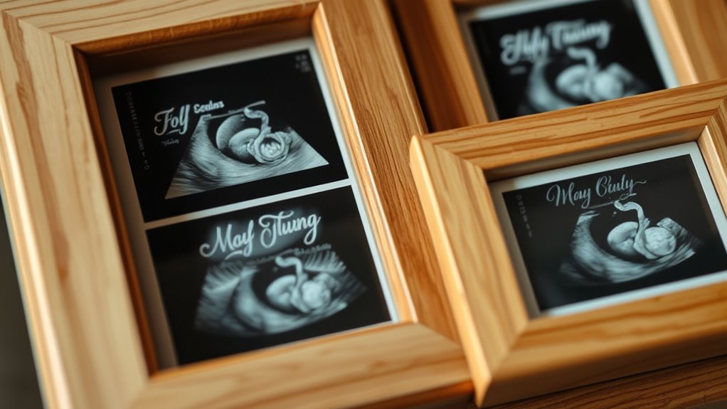 personalized ultrasound frame keepsake