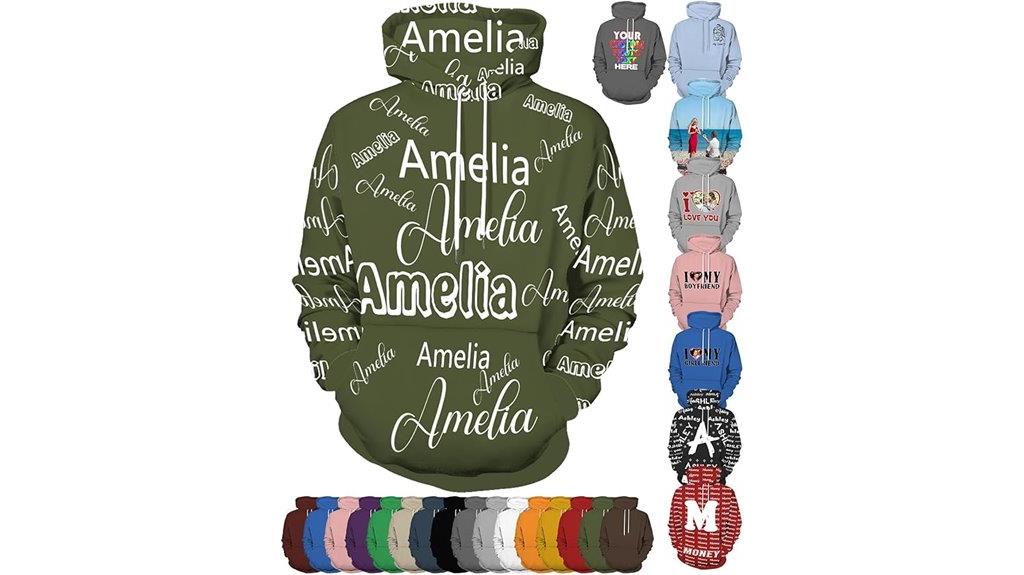 personalized unisex hoodie design