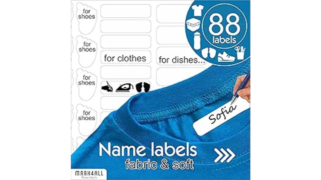 personalized waterproof clothing labels