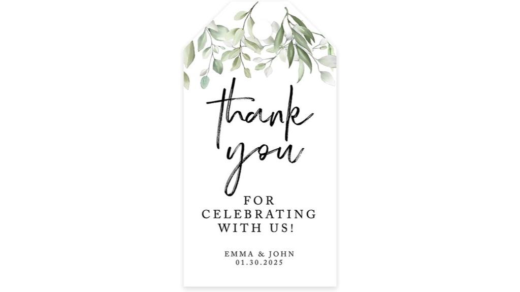 personalized wedding favor tags