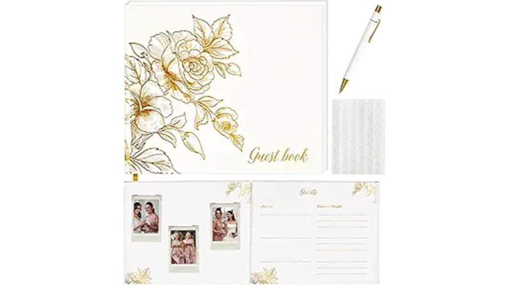 personalized wedding guest book
