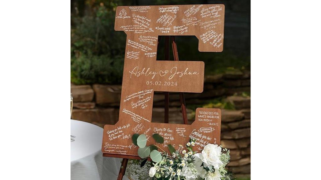 personalized wedding guest sign